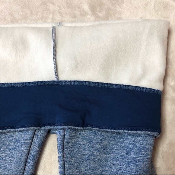 NWOT Puma Heathered Blue/Pink Fleece Lined Youth Leggings Size XL (14/16) - Picture 7 of 12